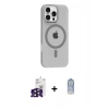 MARSİLYAN™- iPhone 16 Pro Max Kılıf Pusula Form Özel Seri - Siyah Joko Magic 5D Cam + Bilvis Titan Kamera Lens - SH