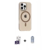 MARSİLYAN™- iPhone 16 Pro Max Kılıf Pusula Form Özel Seri - Siyah Joko Magic 5D Cam + Bilvis Titan Kamera Lens - TMGI