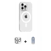 MARSİLYAN™- iPhone 16 Pro Max Kılıf Pusula Form Özel Seri - Siyah Joko Magic 5D Cam + Pers Alüminyum Kamera Lens - GS