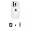 MARSİLYAN™- iPhone 16 Pro Max Kılıf Pusula Form Özel Seri - Siyah Joko Magic 5D Cam + PVD Metal Kamera Lens - SH