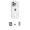MARSİLYAN™- iPhone 16 Pro Max Kılıf Pusula Form Özel Seri - Siyah Joko Magic 5D Cam + PVD Metal Kamera Lens - GS