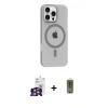 MARSİLYAN™- iPhone 16 Pro Max Kılıf Pusula Form Özel Seri - Siyah Joko Magic 5D Hayalet Cam + Bilvis Titan Kamera Lens - GS