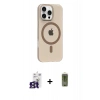 MARSİLYAN™- iPhone 16 Pro Max Kılıf Pusula Form Özel Seri - Siyah Joko Magic 5D Hayalet Cam + Bilvis Titan Kamera Lens - TMGI