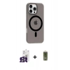 MARSİLYAN™- iPhone 16 Pro Max Kılıf Pusula Form Özel Seri - Siyah Joko Magic 5D Hayalet Cam + Bilvis Titan Kamera Lens - GS