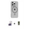 MARSİLYAN™- iPhone 16 Pro Max Kılıf Pusula Form Özel Seri - Siyah Joko Magic 5D Hayalet Cam + Bilvis Titan Kamera Lens - TMGI