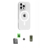 MARSİLYAN™- iPhone 16 Pro Max Kılıf Pusula Form Özel Seri - Siyah Joko Magic 5D Hayalet Cam + Raze Metal Kamera Lens - SH