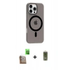 MARSİLYAN™- iPhone 16 Pro Max Kılıf Pusula Form Özel Seri - Siyah Joko Magic 5D Hayalet Cam + Raze Metal Kamera Lens - CLTM