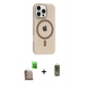 MARSİLYAN™- iPhone 16 Pro Max Kılıf Pusula Form Özel Seri - Siyah Joko Magic 5D Hayalet Cam + Raze Metal Kamera Lens - CLTM