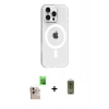 MARSİLYAN™- iPhone 16 Pro Max Kılıf Pusula Form Özel Seri - Siyah Joko Magic 5D Hayalet Cam + Raze Metal Kamera Lens - NLGY