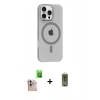 MARSİLYAN™- iPhone 16 Pro Max Kılıf Pusula Form Özel Seri - Siyah Joko Magic 5D Hayalet Cam + Raze Metal Kamera Lens - NLGY