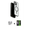 MARSİLYAN™- iPhone 16 Pro Max Kılıf Pusula Form Serisi - Şeffaf 360 Full Body Arka Koruyucu + Pers Alüminyum Kamera Lens - GS