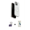 MARSİLYAN™- iPhone 16 Pro Max Kılıf Pusula Form Serisi - Şeffaf Pasifik Cam Ekran Koruyucu + Bilvis Titan Kamera Lens - TMGI