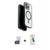 MARSİLYAN™- iPhone 16 Pro Max Kılıf Pusula Form Serisi - Şeffaf Pasifik Cam Ekran Koruyucu + Bilvis Titan Kamera Lens - TMGI