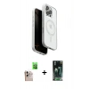 MARSİLYAN™- iPhone 16 Pro Max Kılıf Pusula Form Serisi - Siyah 360 Mat Full Body Arka Koruyucu + Raze Metal Kamera Lens - NLGY