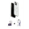 MARSİLYAN™- iPhone 16 Pro Max Kılıf Pusula Form Serisi - Siyah Bilvis 3X AR HD Cam Ekran Koruyucu + Bilvis Titan Kamera Lens - GS