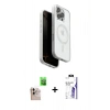 MARSİLYAN™- iPhone 16 Pro Max Kılıf Pusula Form Serisi - Siyah Bilvis 3X AR HD Cam Ekran Koruyucu + Raze Metal Kamera Lens - NLGY