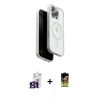 MARSİLYAN™- iPhone 16 Pro Max Kılıf Pusula Form Serisi - Siyah Buffer Cam Ekran Koruyucu + Bilvis Titan Kamera Lens - TMGI