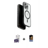 MARSİLYAN™- iPhone 16 Pro Max Kılıf Pusula Form Serisi - Siyah Buffer Hayalet Cam Ekran Koruyucu + Bilvis Titan Kamera Lens - TMGI
