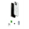 MARSİLYAN™- iPhone 16 Pro Max Kılıf Pusula Form Serisi - Siyah Joko Magic 5D Cam + Raze Metal Kamera Lens - BZ