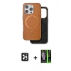 MARSİLYAN™- iPhone 16 Pro Max Kılıf Pusula Işık Koleksiyonu - Şeffaf 360 Full Body Arka Koruyucu + PVD Metal Kamera Lens - SH