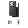 MARSİLYAN™- iPhone 16 Pro Max Kılıf Pusula Işık Koleksiyonu - Şeffaf Pasifik Cam Ekran Koruyucu + Pers Alüminyum Kamera Lens - GI