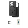 MARSİLYAN™- iPhone 16 Pro Max Kılıf Pusula Işık Koleksiyonu - Şeffaf Pasifik Cam Ekran Koruyucu + PVD Metal Kamera Lens - GS