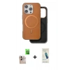 MARSİLYAN™- iPhone 16 Pro Max Kılıf Pusula Işık Koleksiyonu - Şeffaf Pasifik Cam Ekran Koruyucu + Raze Metal Kamera Lens - NLGY