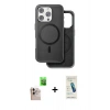 MARSİLYAN™- iPhone 16 Pro Max Kılıf Pusula Işık Koleksiyonu - Şeffaf Pasifik Cam Ekran Koruyucu + Raze Metal Kamera Lens - NLGY