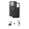 MARSİLYAN™- iPhone 16 Pro Max Kılıf Pusula Işık Koleksiyonu - Şeffaf Pasifik Cam Ekran Koruyucu + Bilvis Titan Kamera Lens - TMGI