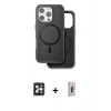 MARSİLYAN™- iPhone 16 Pro Max Kılıf Pusula Işık Koleksiyonu - Siyah Bilvis 3D Cam Ekran Koruyucu + PVD Metal Kamera Lens - SH