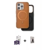 MARSİLYAN™- iPhone 16 Pro Max Kılıf Pusula Işık Koleksiyonu - Siyah Bilvis Hayalet Cam Ekran Koruyucu + Bilvis Titan Kamera Lens - GS