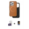 MARSİLYAN™- iPhone 16 Pro Max Kılıf Pusula Işık Koleksiyonu - Siyah Buffer Hayalet Cam Ekran Koruyucu + Bilvis Titan Kamera Lens - GS