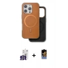 MARSİLYAN™- iPhone 16 Pro Max Kılıf Pusula Işık Koleksiyonu - Siyah Buffer Hayalet Cam Ekran Koruyucu + Bilvis Titan Kamera Lens - TMGI
