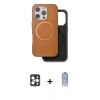 MARSİLYAN™- iPhone 16 Pro Max Kılıf Pusula Işık Koleksiyonu - Siyah Joko Magic 5D Cam + PVD Metal Kamera Lens - GD