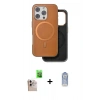 MARSİLYAN™- iPhone 16 Pro Max Kılıf Pusula Işık Koleksiyonu - Siyah Joko Magic 5D Cam + Raze Metal Kamera Lens - NLGY