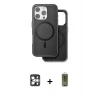 MARSİLYAN™- iPhone 16 Pro Max Kılıf Pusula Işık Koleksiyonu - Siyah Joko Magic 5D Hayalet Cam + PVD Metal Kamera Lens - GS