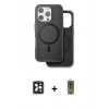 MARSİLYAN™- iPhone 16 Pro Max Kılıf Pusula Işık Koleksiyonu - Siyah Joko Magic 5D Hayalet Cam + Siyah PVD Metal Kamera Lens