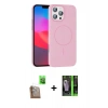 MARSİLYAN™- iPhone 16 Pro Max Kılıf Siluet Doku Özel Seri - Şeffaf 360 Full Body Arka Koruyucu + Raze Metal Kamera Lens - CLTM