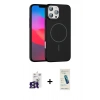 MARSİLYAN™- iPhone 16 Pro Max Kılıf Siluet Doku Özel Seri - Şeffaf Pasifik Cam Ekran Koruyucu + Bilvis Titan Kamera Lens - TMGI