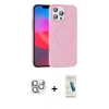 MARSİLYAN™- iPhone 16 Pro Max Kılıf Siluet Doku Özel Seri - Şeffaf Pasifik Cam Ekran Koruyucu + Pers Alüminyum Kamera Lens - GS