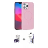 MARSİLYAN™- iPhone 16 Pro Max Kılıf Siluet Doku Özel Seri - Siyah Bilvis 3X AR Hayalet Cam Ekran Koruyucu + Bilvis Titan Kamera Lens - TMGI