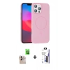 MARSİLYAN™- iPhone 16 Pro Max Kılıf Siluet Doku Özel Seri - Siyah Bilvis 3X AR Hayalet Cam Ekran Koruyucu + Raze Metal Kamera Lens - NLGY
