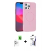MARSİLYAN™- iPhone 16 Pro Max Kılıf Siluet Doku Özel Seri - Siyah Bilvis 3X AR Hayalet Cam Ekran Koruyucu + Raze Metal Kamera Lens - BZ