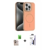 MARSİLYAN™- iPhone 16 Pro Max Kılıf Siluet Doku Özel Seri - Siyah Bilvis 3X AR Hayalet Cam Ekran Koruyucu + Raze Metal Kamera Lens - NLGY