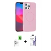 MARSİLYAN™- iPhone 16 Pro Max Kılıf Siluet Doku Özel Seri - Siyah Bilvis 3X AR HD Cam Ekran Koruyucu + Raze Metal Kamera Lens - BZ