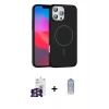 MARSİLYAN™- iPhone 16 Pro Max Kılıf Siluet Doku Özel Seri - Siyah Joko Magic 5D Cam + Bilvis Titan Kamera Lens - GS