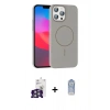 MARSİLYAN™- iPhone 16 Pro Max Kılıf Siluet Doku Özel Seri - Siyah Joko Magic 5D Cam + Bilvis Titan Kamera Lens - GS