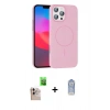 MARSİLYAN™- iPhone 16 Pro Max Kılıf Siluet Doku Özel Seri - Siyah Joko Magic 5D Cam + Raze Metal Kamera Lens - NLGY