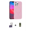 MARSİLYAN™- iPhone 16 Pro Max Kılıf Siluet Doku Özel Seri - Siyah Joko Magic 5D Hayalet Cam + Bilvis Titan Kamera Lens - TMGI