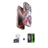 MARSİLYAN™- iPhone 16 Pro Max Kılıf Siluet Doku - Şeffaf 360 Full Body Arka Koruyucu + Bilvis Titan Kamera Lens - GS